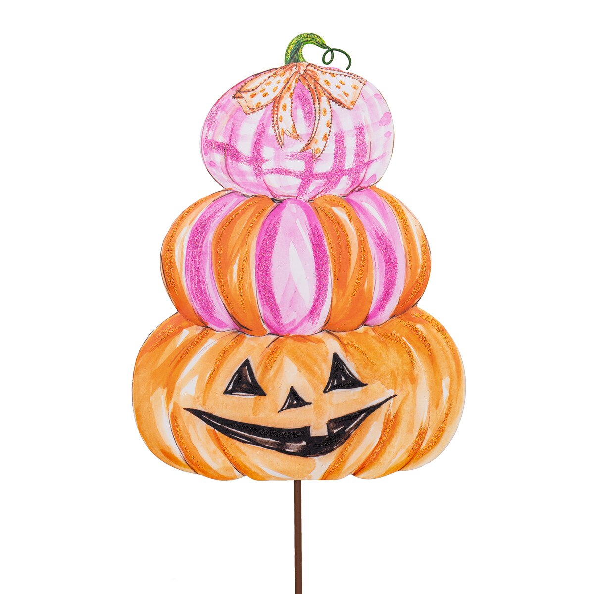 Mini Pumpkin Stack Small Pink Pumpkin Stack by The Round Top Collection